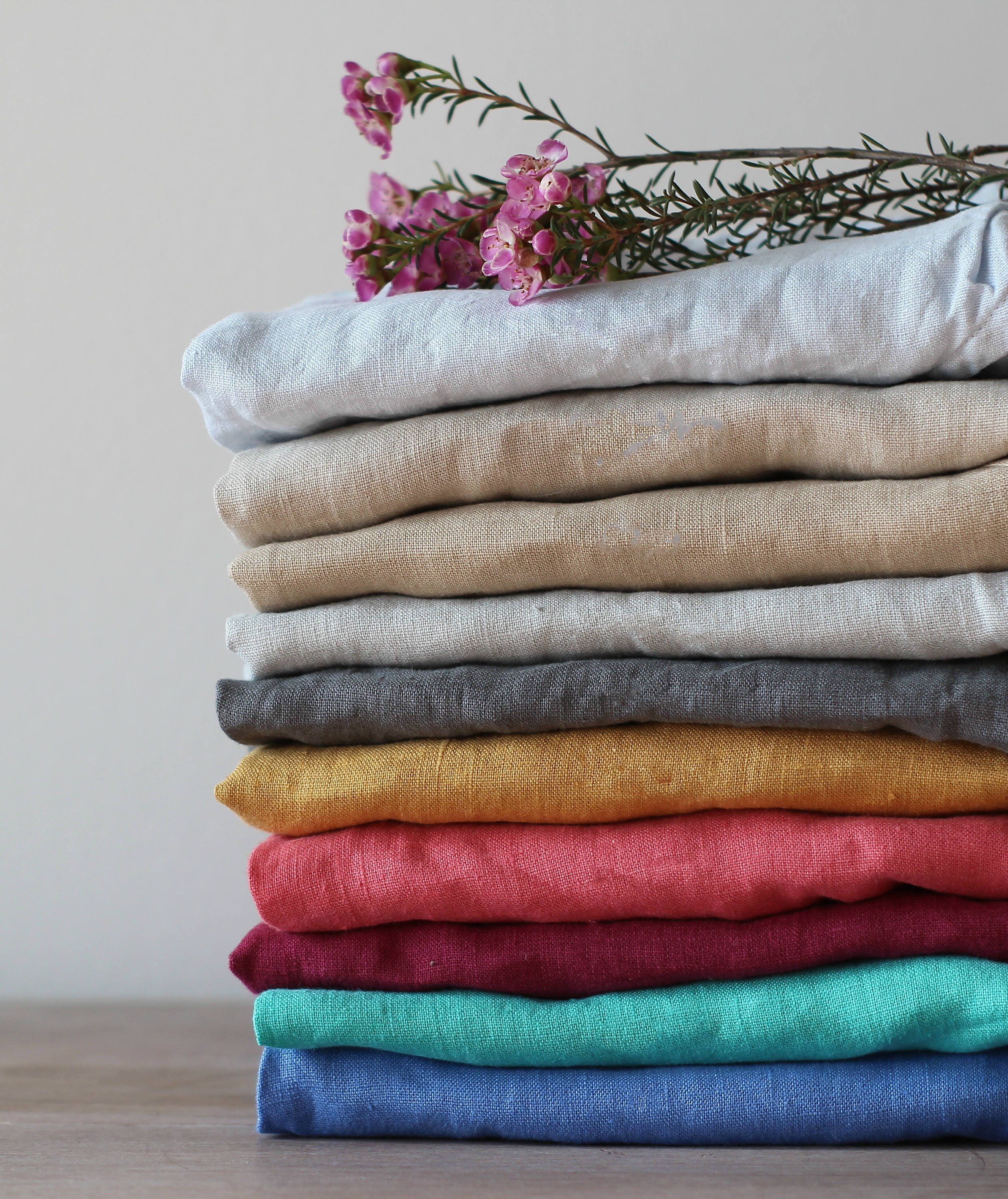 More than 100 colors of 100 Linen fabric Pure linen fabric Etsy