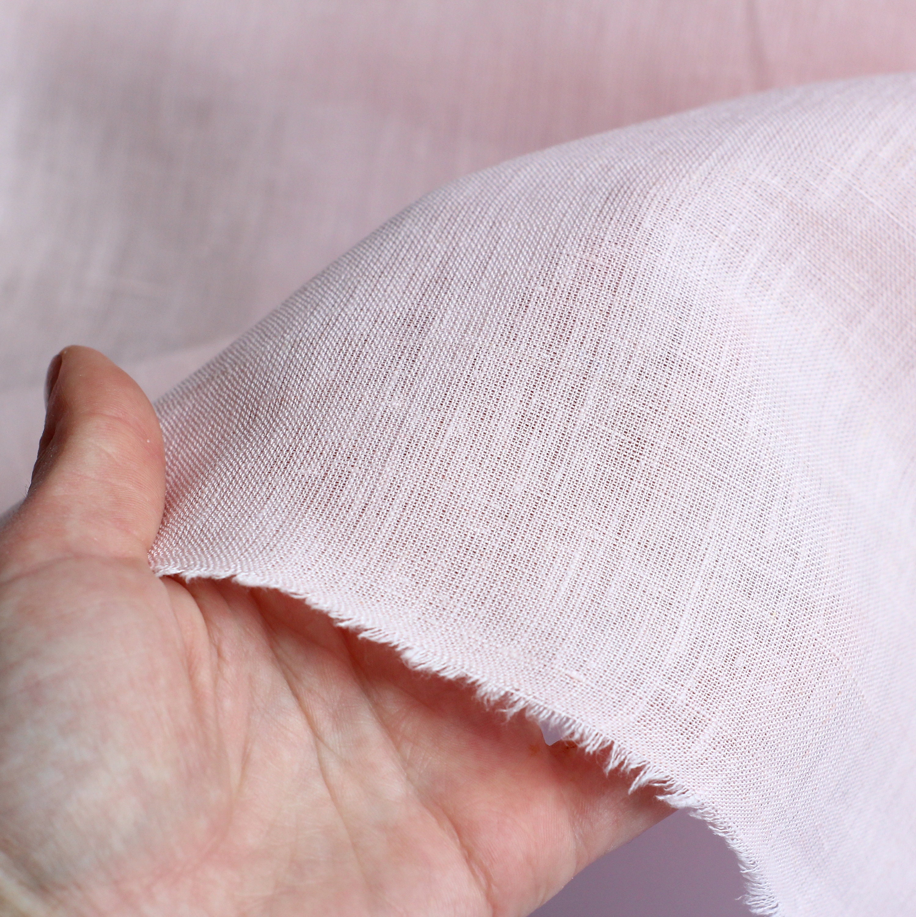 Extra wide linen fabric 260 cm/ 102 Light pink linen Etsy