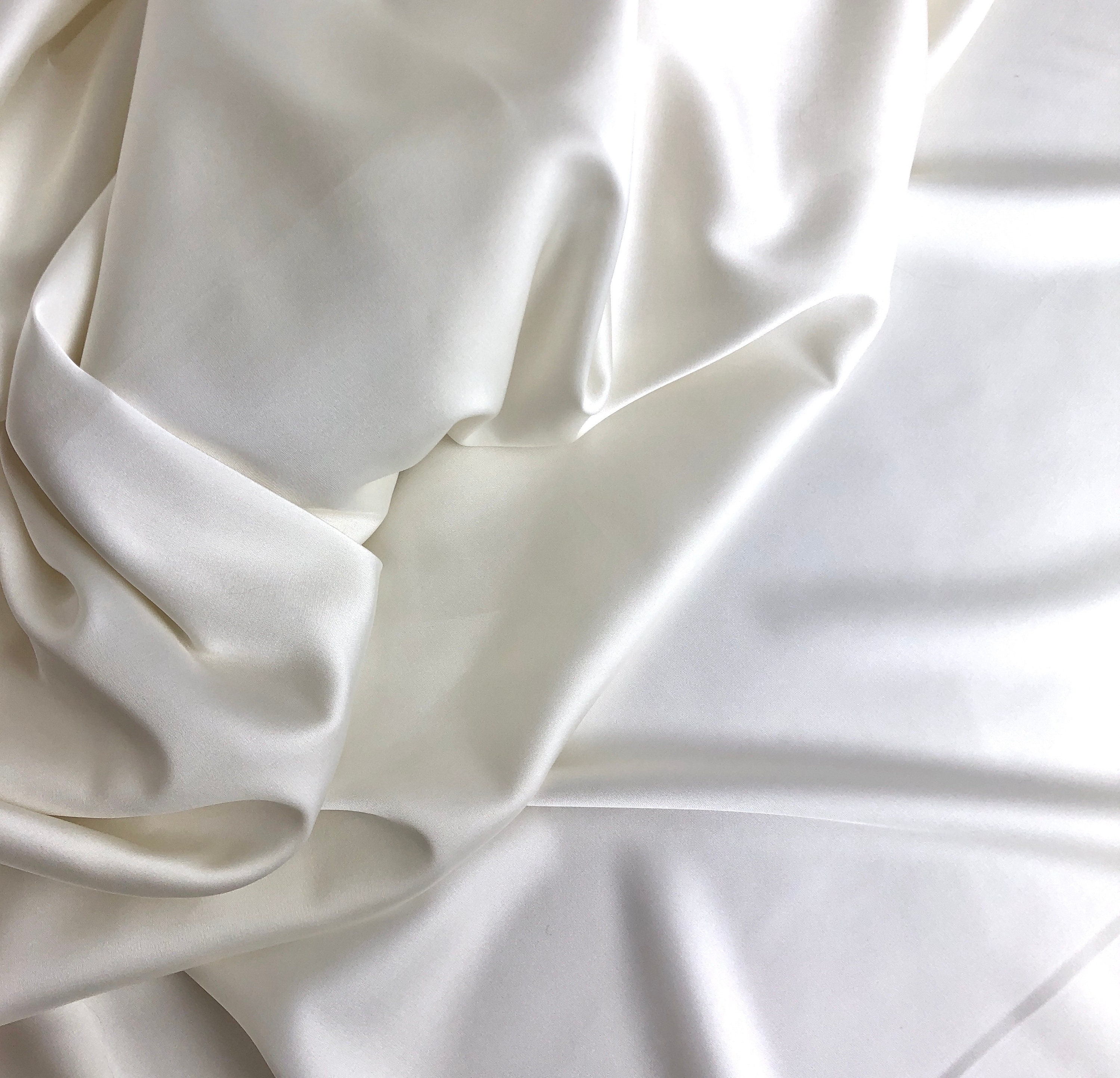 Milk Silk Satin Fabric Silk Fabric by the yard Wedding Silk Etsy