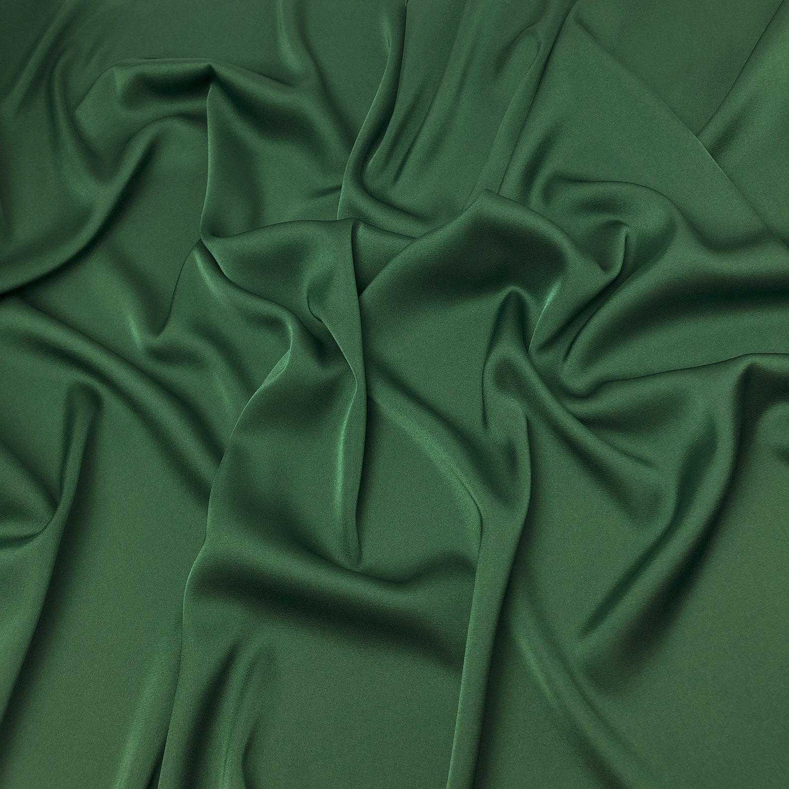Hunter Green Silk Satin Fabric by the Yard Silk Fabric for Etsy Australia