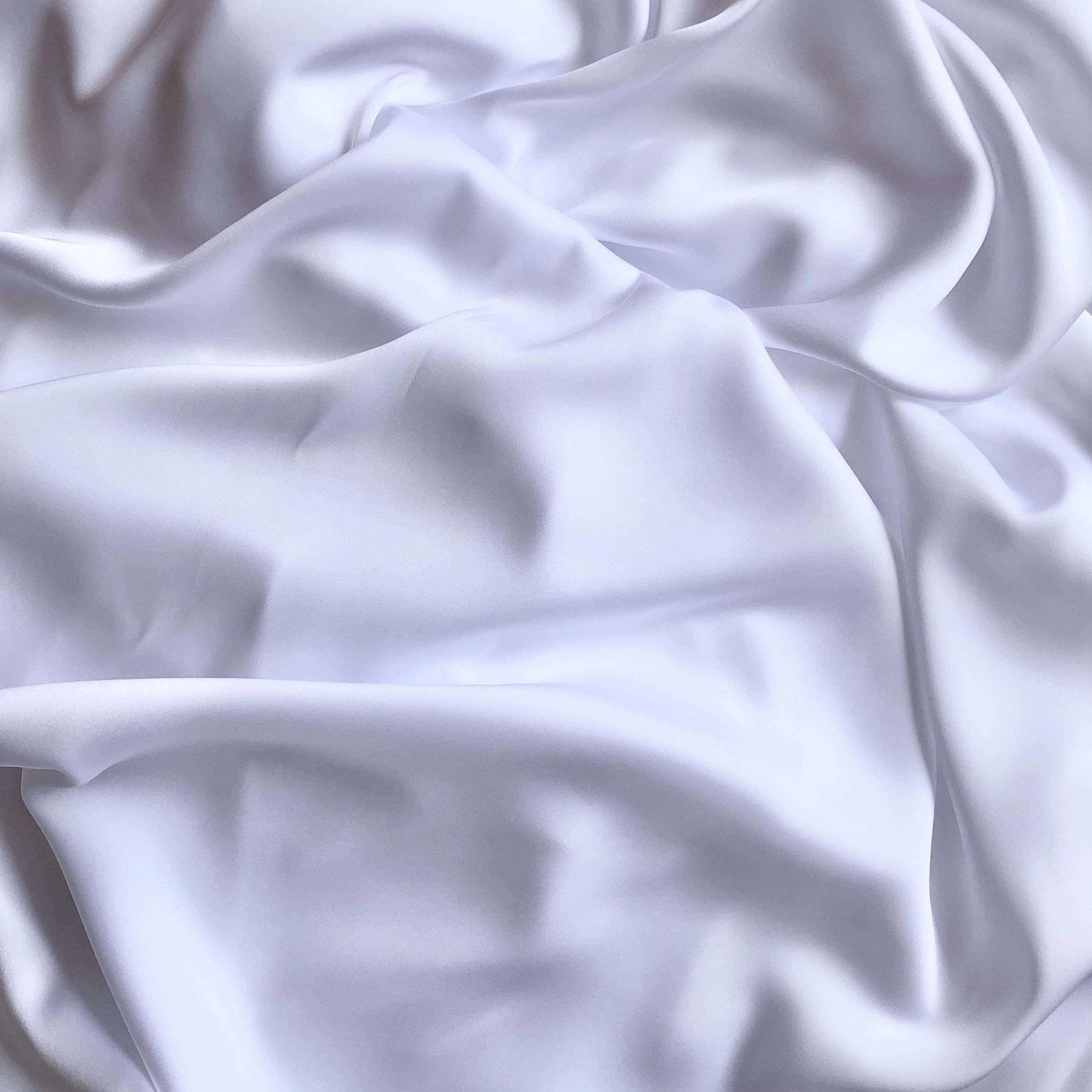 White and White Milk Silk Satin Fabric Silk Fabric by the Etsy