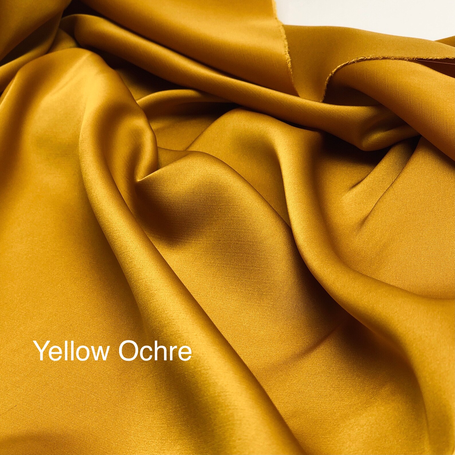 Yellow Shades silk satin fabric by the meter Lingerie and Etsy