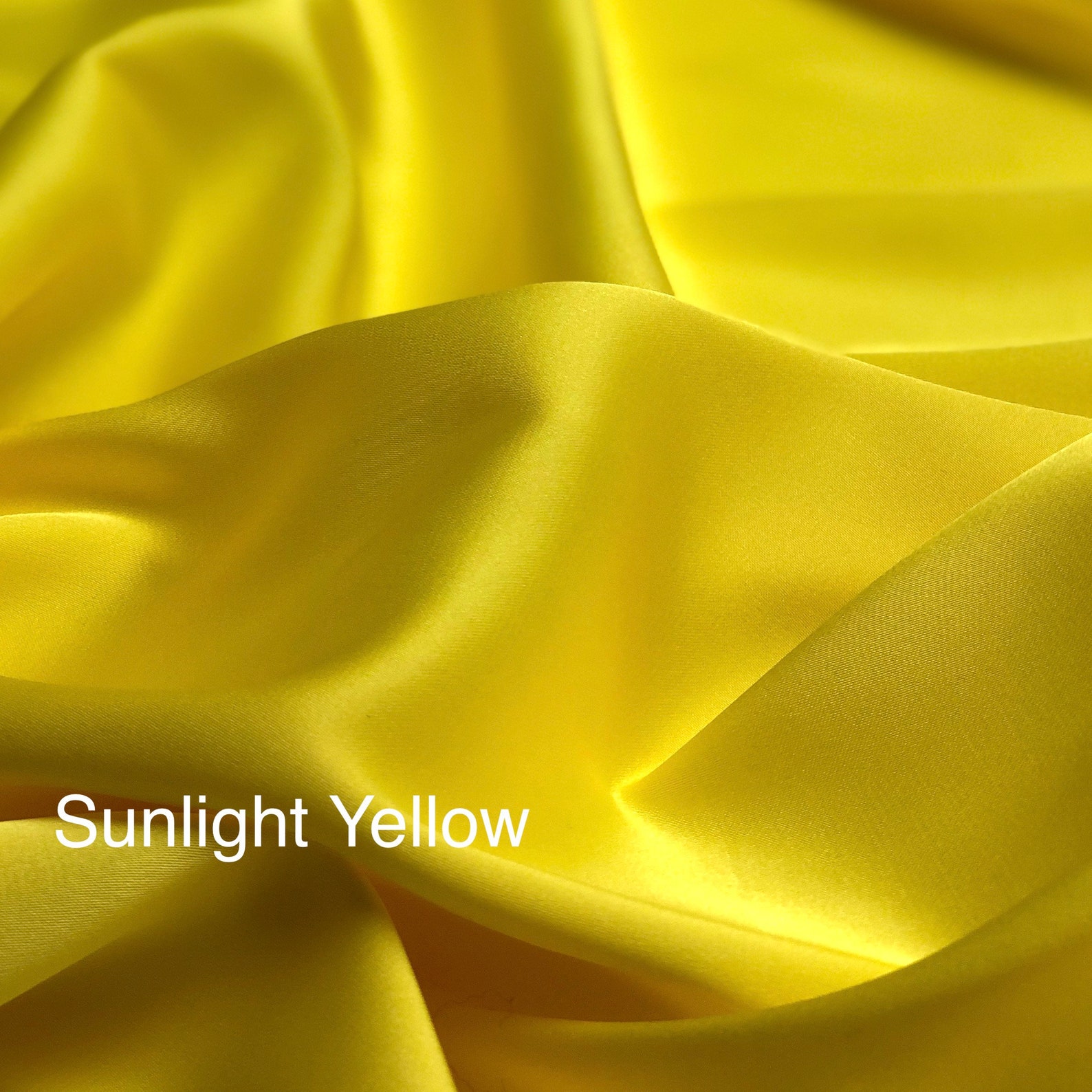 Yellow Shades silk satin fabric by the meter Lingerie and Etsy