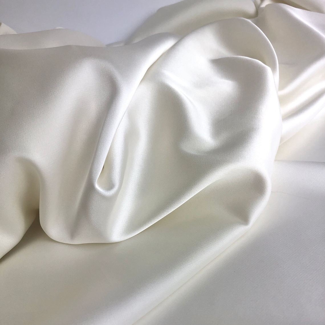 Milk Silk Satin Fabric Silk Fabric by the yard Wedding Silk Etsy