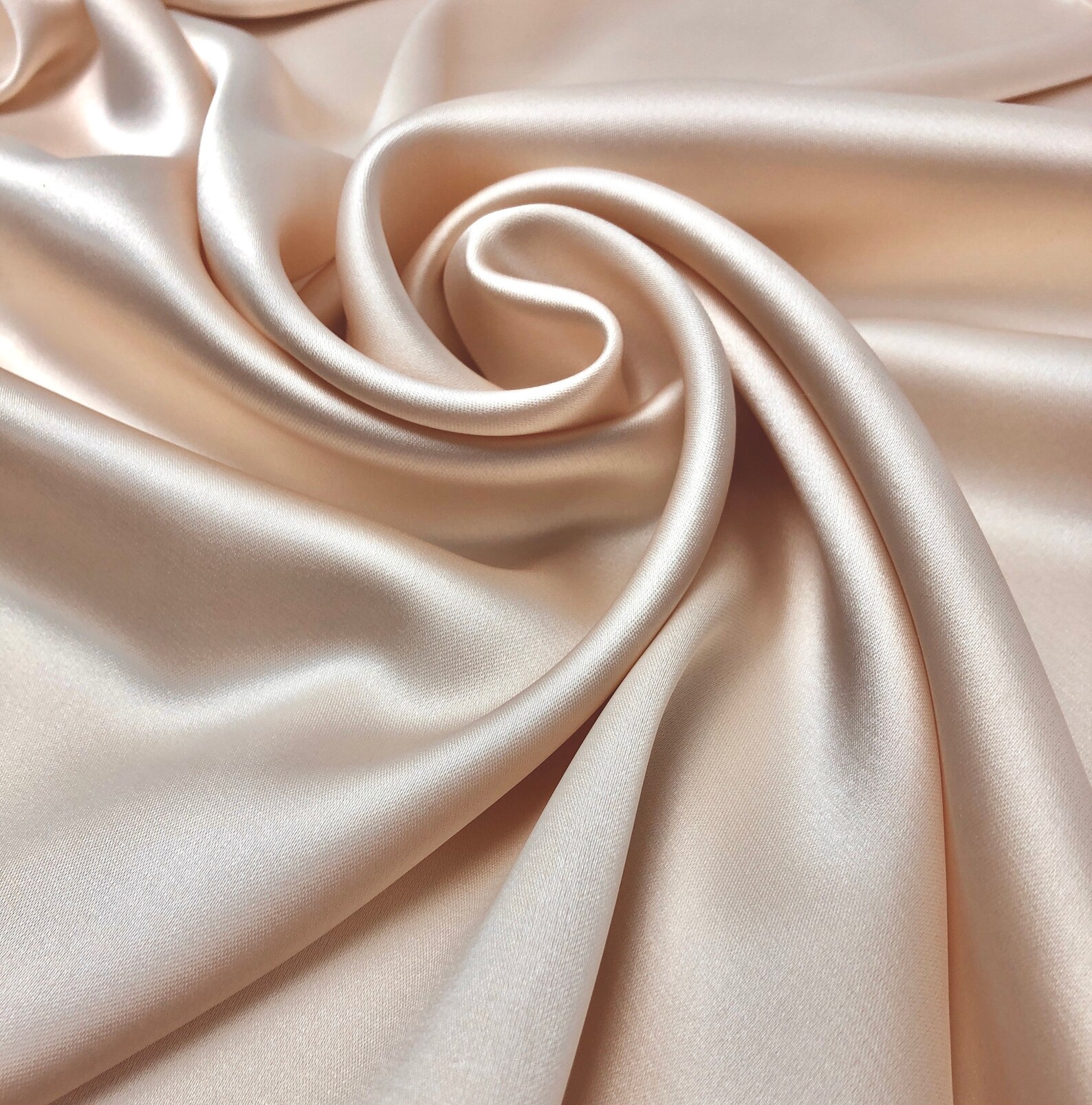 Nude Pink silky poly satin medium weight with a matte finish Etsy