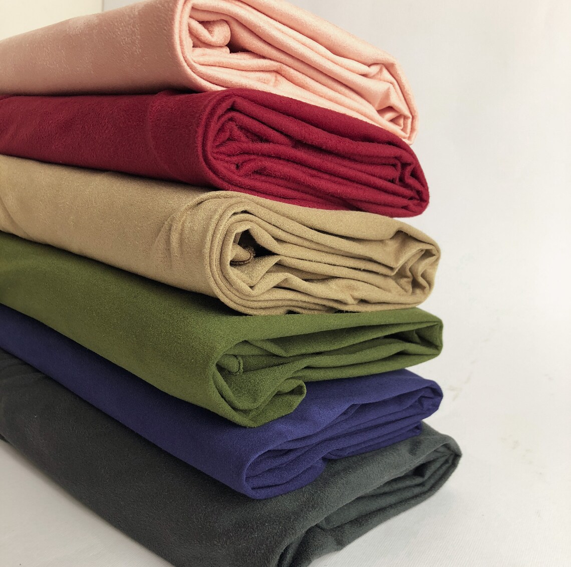 Ultra Soft Faux Suede fabric by the yard Thin Faux Suede for Etsy