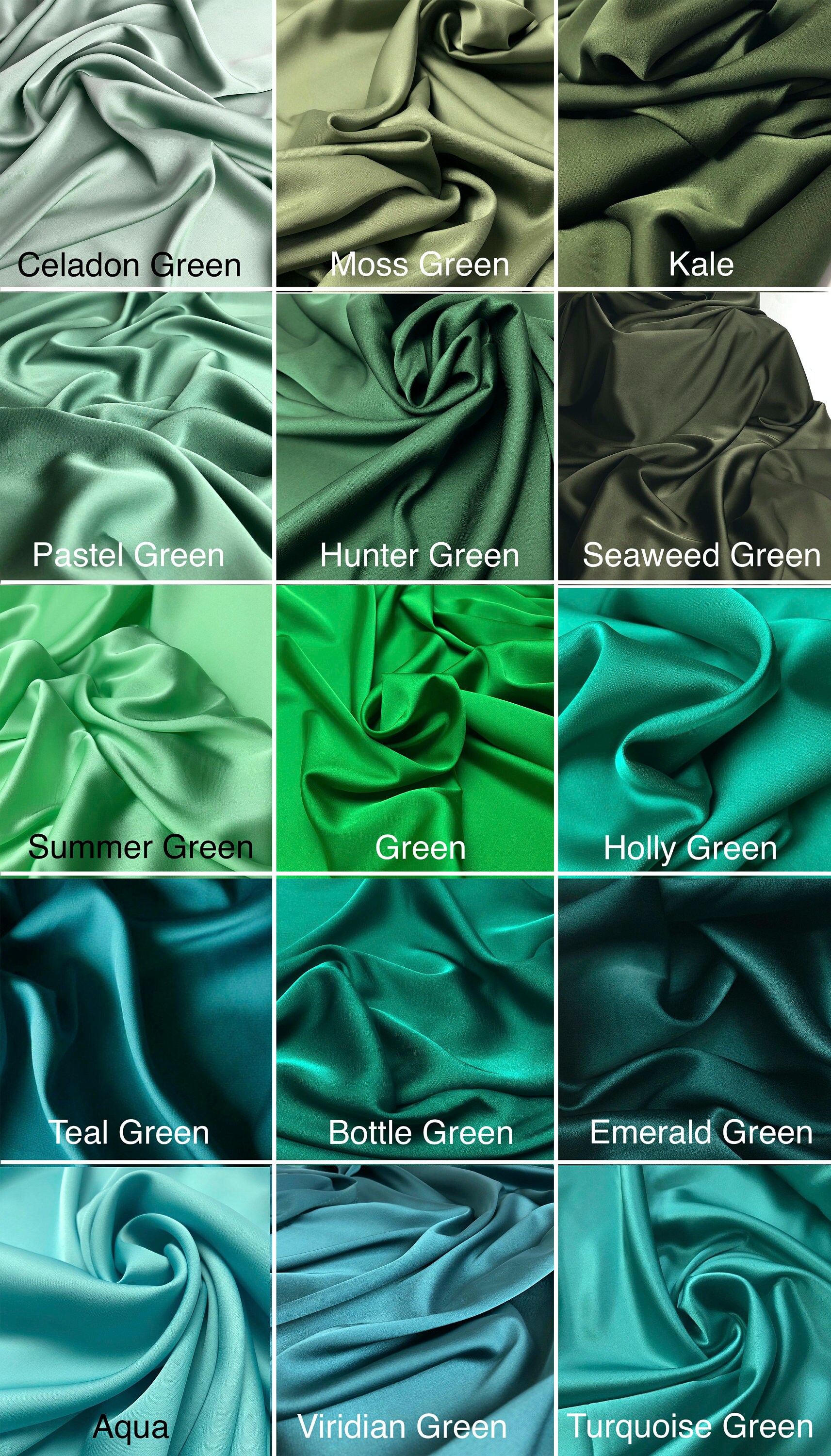 80 colors 50 yards Wholesale Silk Satin Fabric 50 meters Etsy