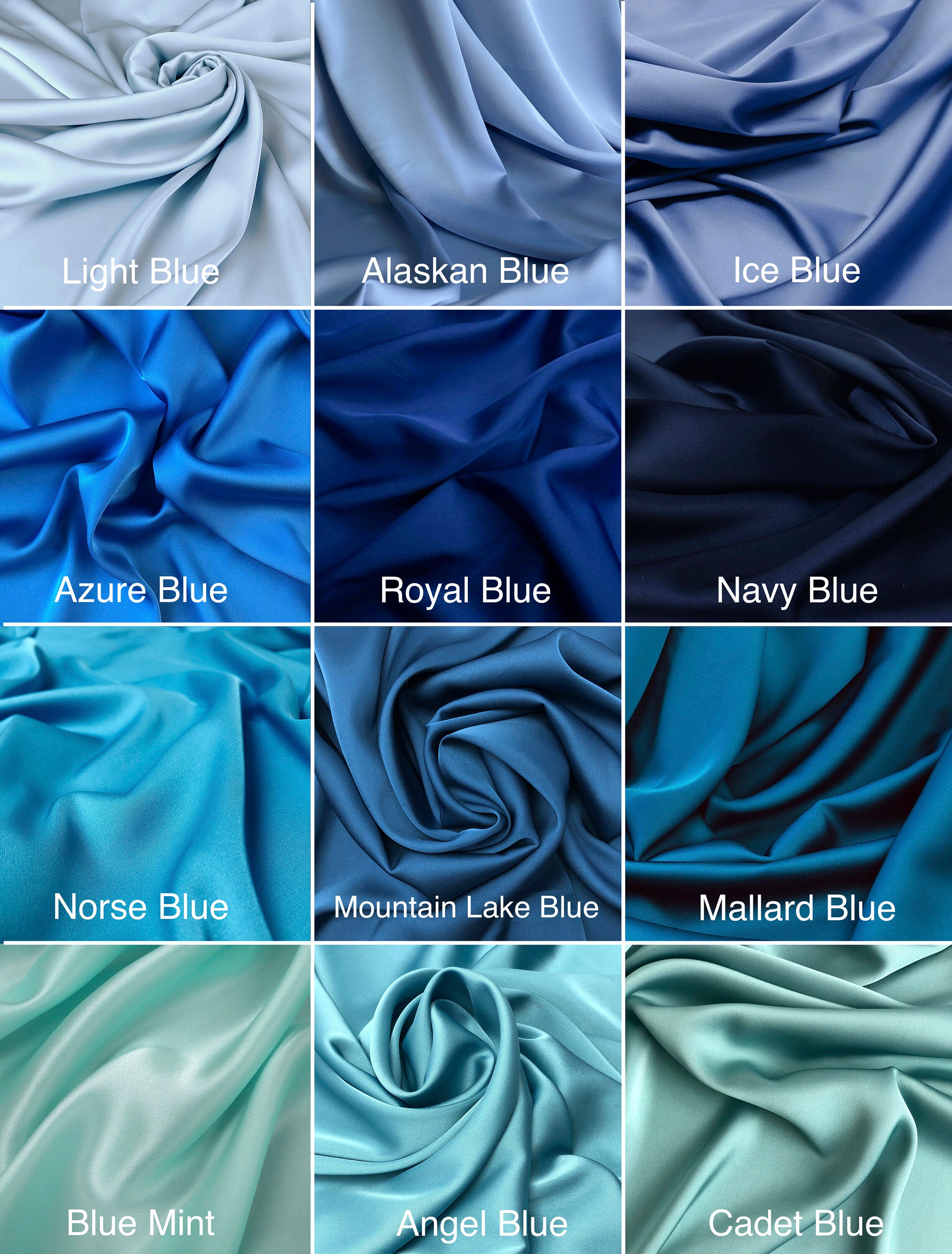 80 colors 50 yards Wholesale Silk Satin Fabric 50 meters Etsy