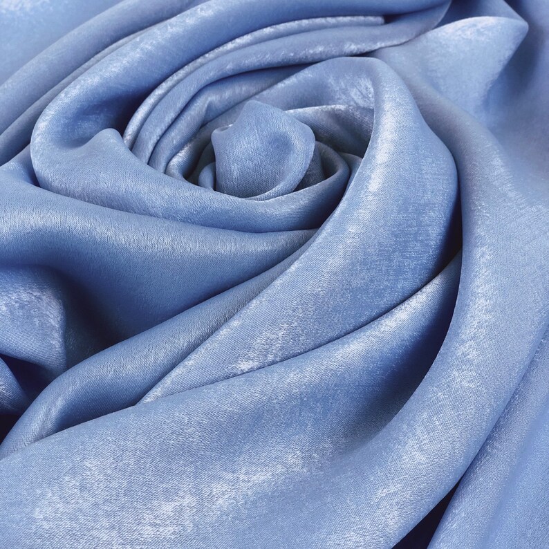 clot blue silk