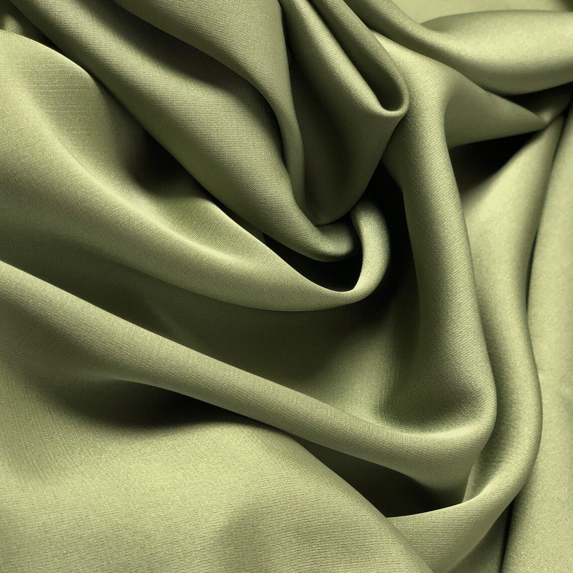 Moss Green silk satin fabric by the meter Lingerie and Dress Etsy