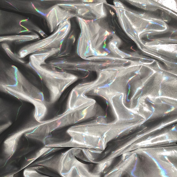 Silver Shimmer Fabric by the Yard and Wholesale Shiny Fabric Etsy