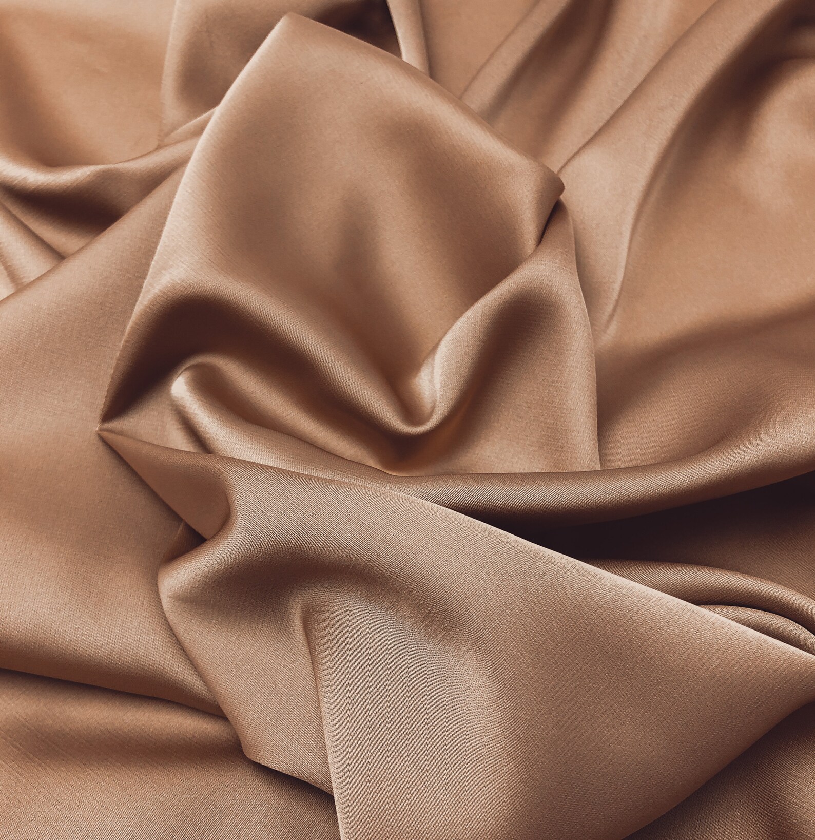Brown Sugar Silk Satin Fabric by the Yard and Wholesale Silk Etsy