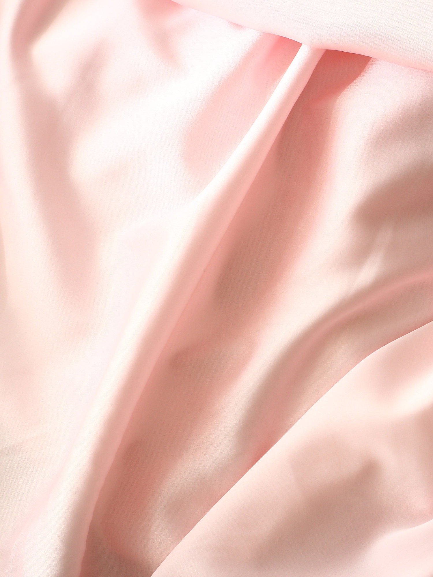 Light Pink silk satin fabric by the yard Lingerie and Dress | Etsy