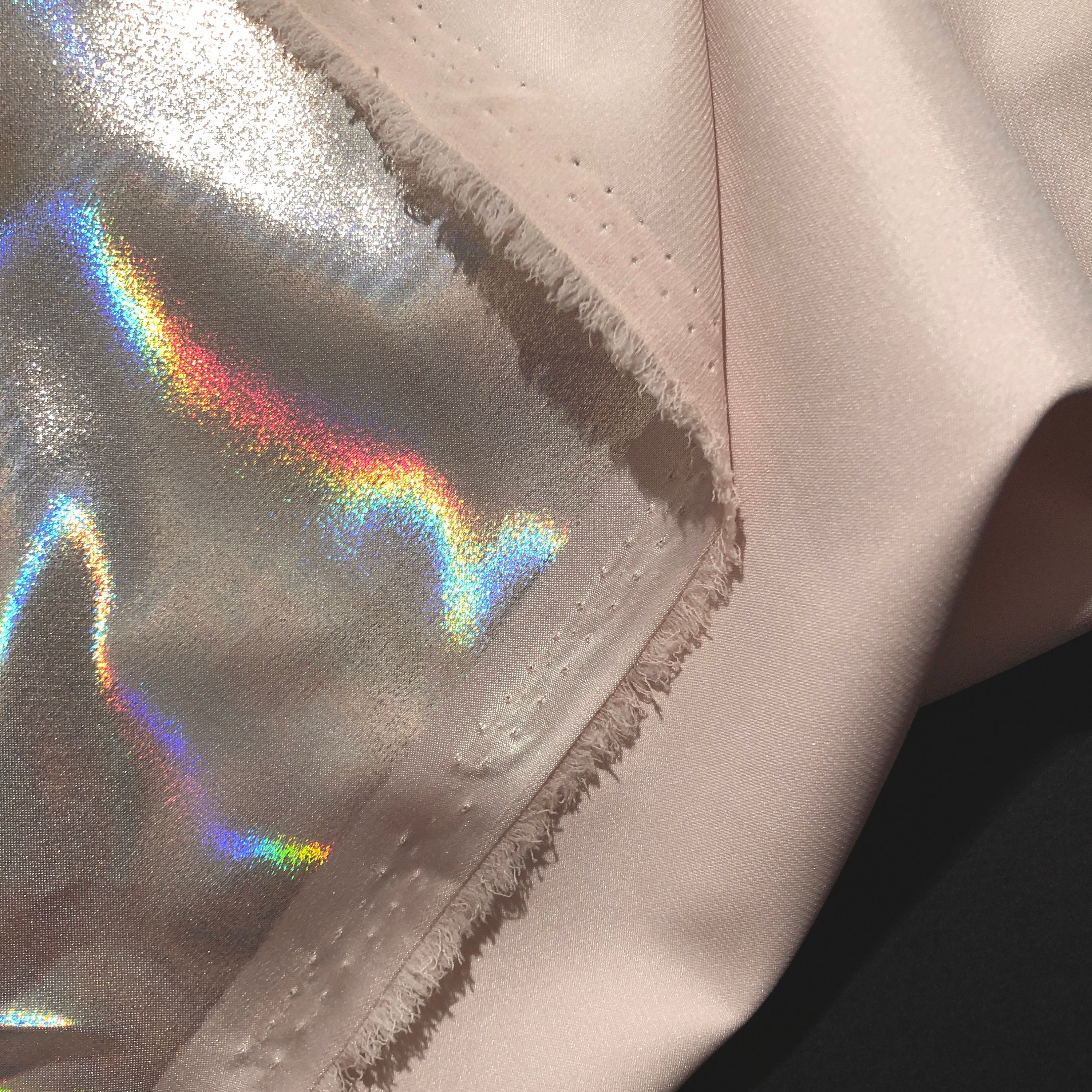 Shimmer fabric Pink Gold by the yard Wholesale Beige Satin Etsy