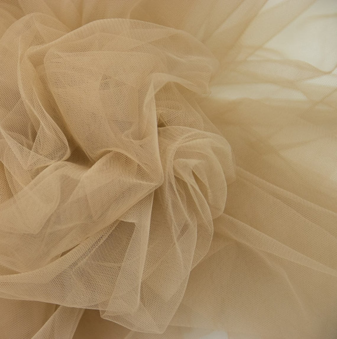 Light Beige soft tulle Extra wide 3.15 m 124 in Stretch Etsy