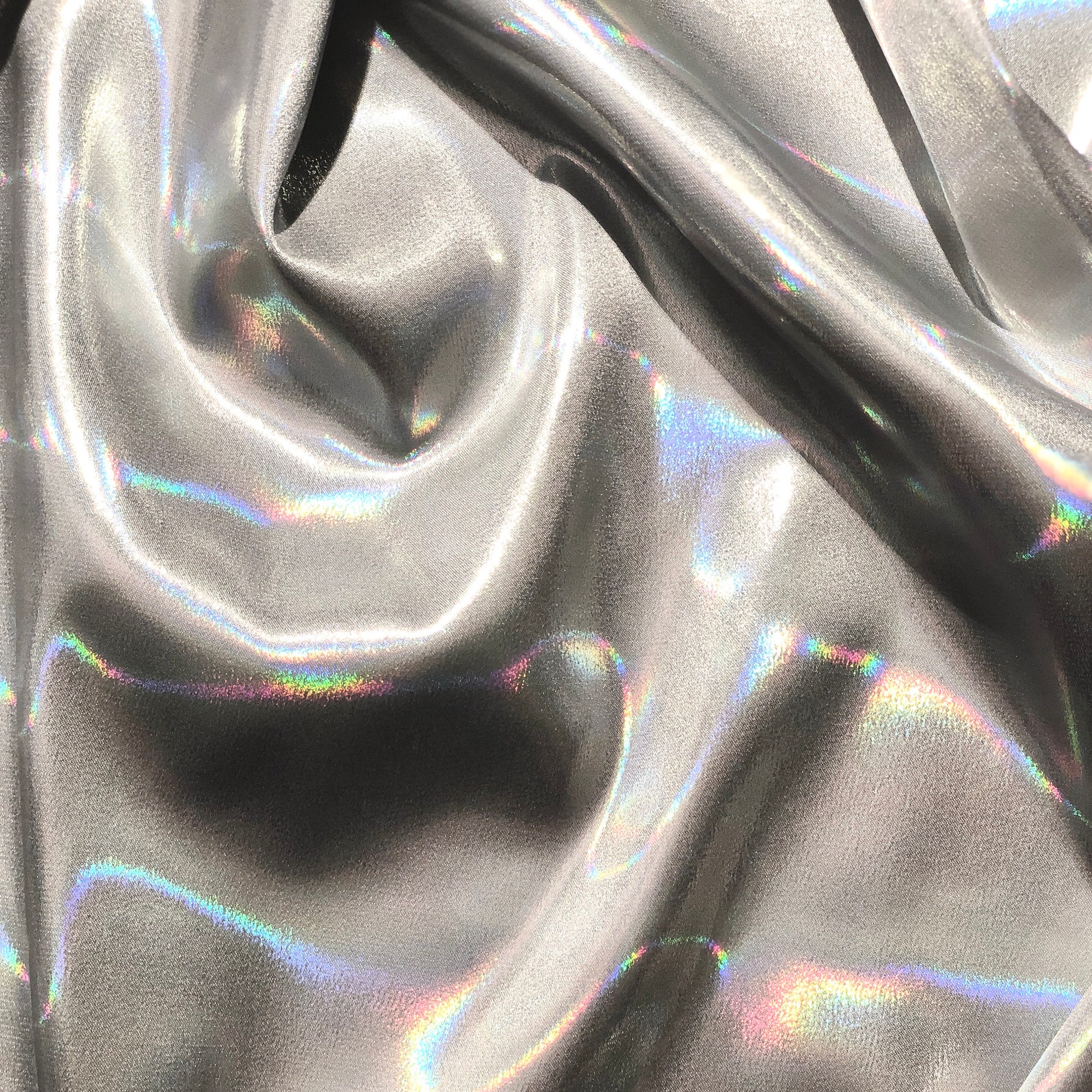 Silver Shimmer Fabric by the Yard and Wholesale Shiny Fabric Etsy