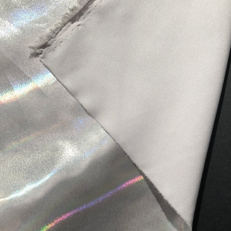 Silver Shimmer Fabric by the Yard and Wholesale Shiny Fabric Etsy