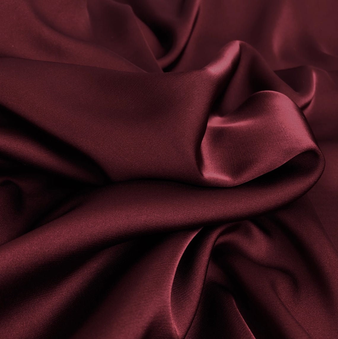 LUXURY bright red  DUTCHESS POLY SATIN FABRIC  150CM WIDE 