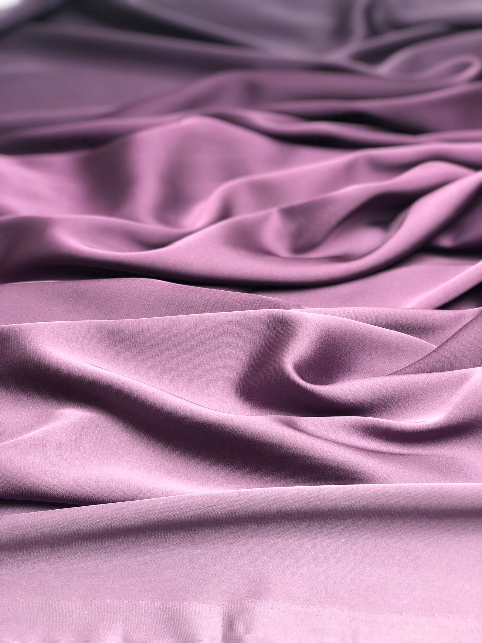 Lilac Ombre Silk satin fabric by the yard Wholesale Silk Etsy