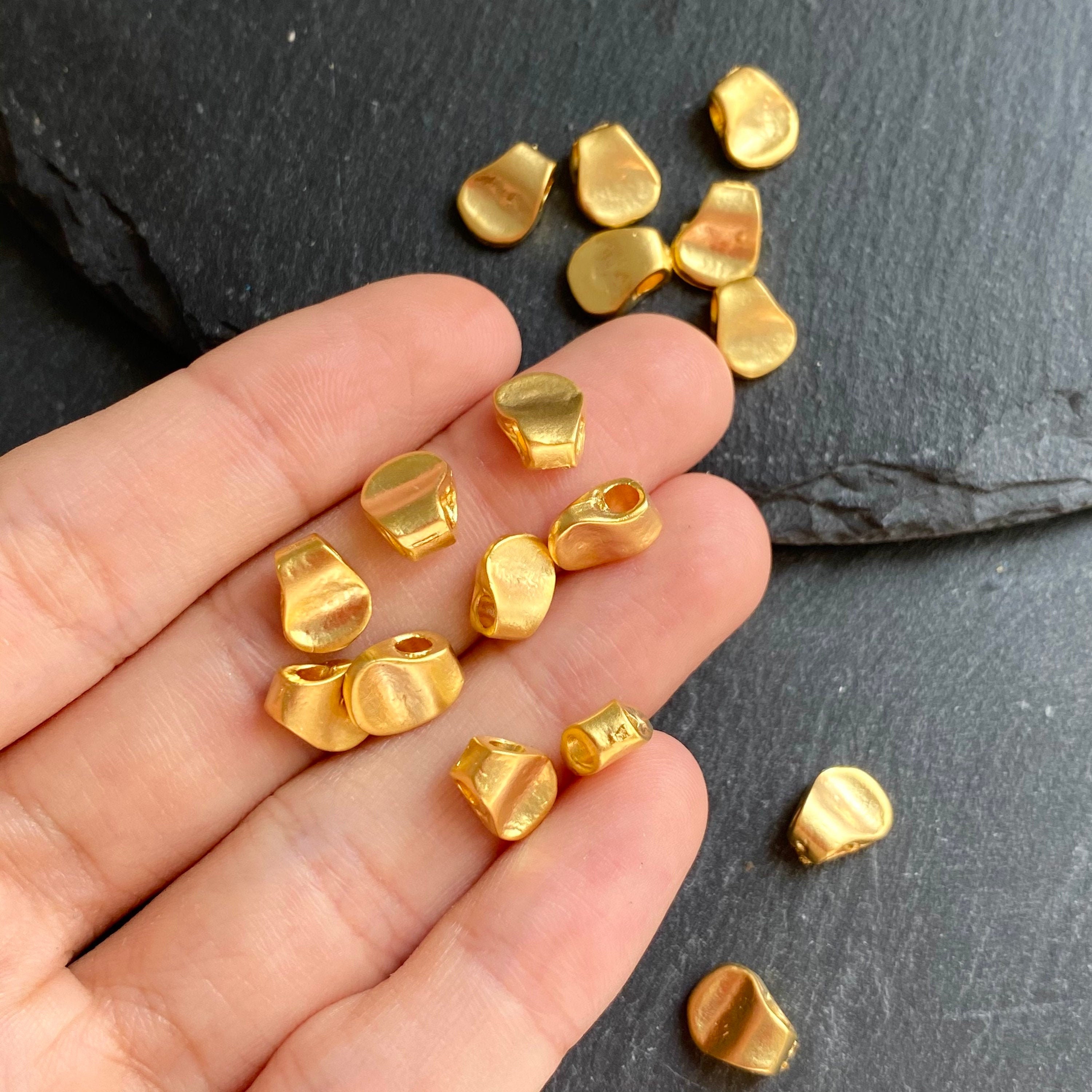 10pc Gold Plated Jewelry Making Parts Gold Disc Connectors Etsy