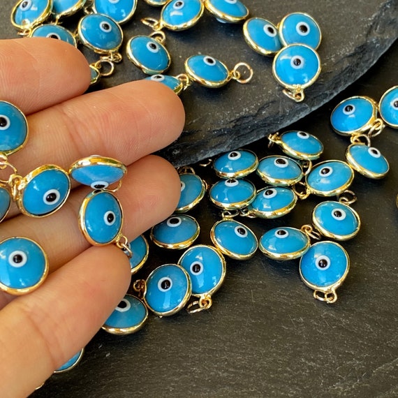 Nazar Boncuk Charm Perle Anhänger Armband Charms Beads Evil Eye Perlen Farben