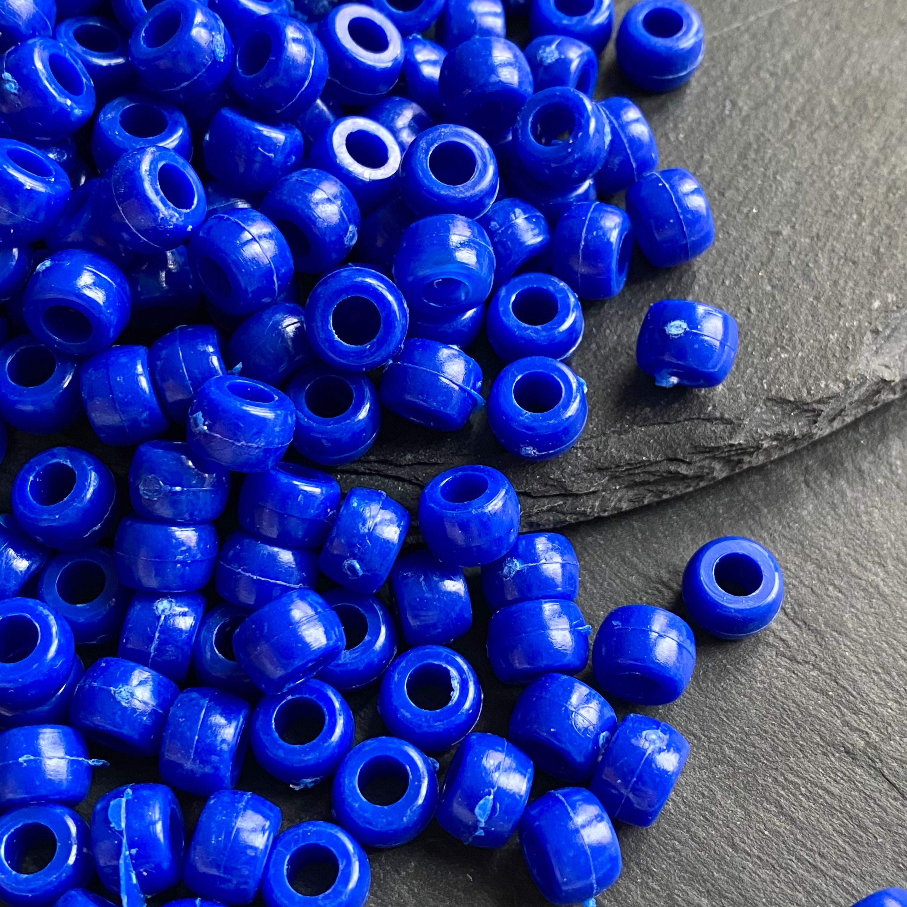 8mm Navy Blue Tube Beads For Making Acrylic Bracelet Jewelry Etsy