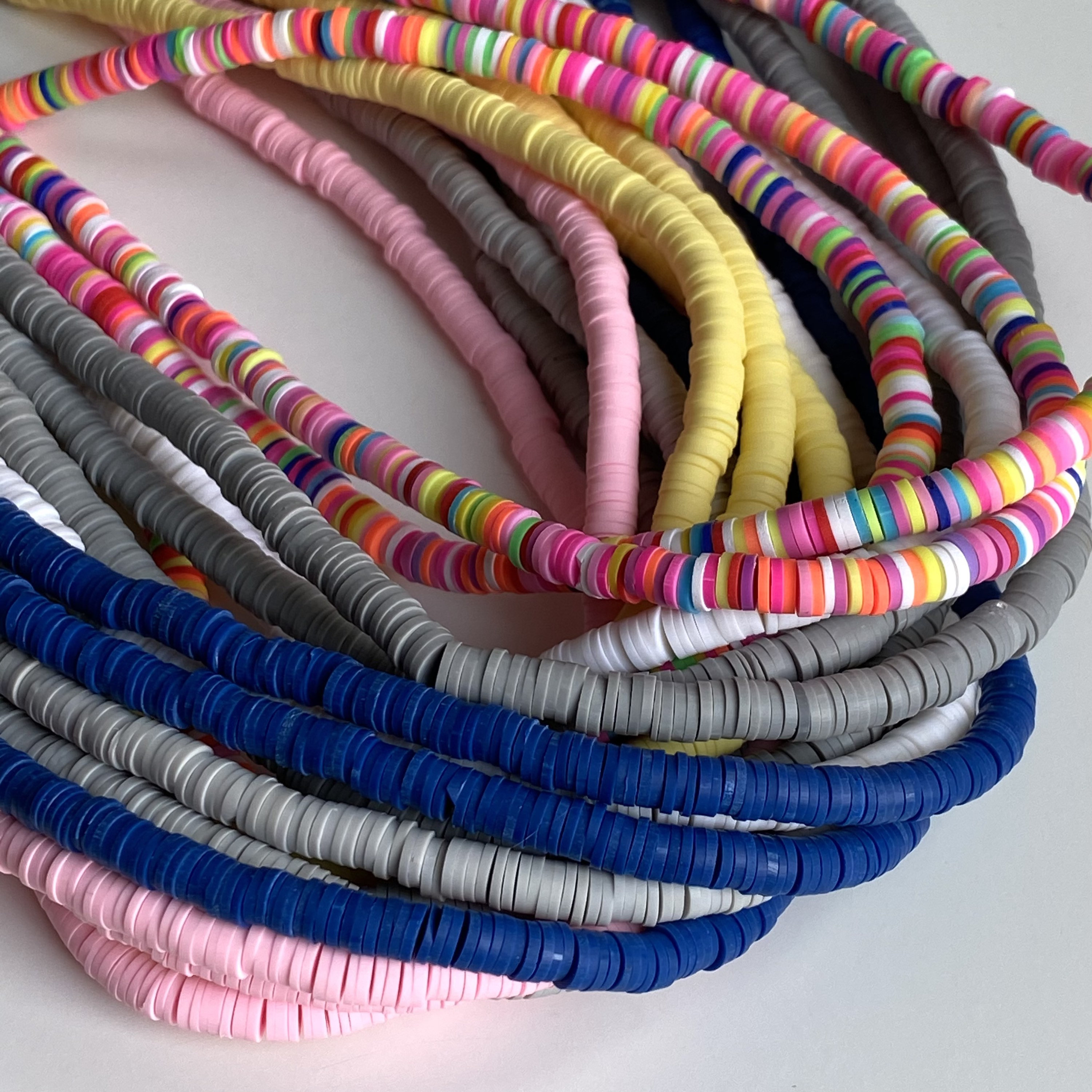 6mm Fimo Polymer Clay 350pcs Beads Pastel Color Polymer Bead Etsy