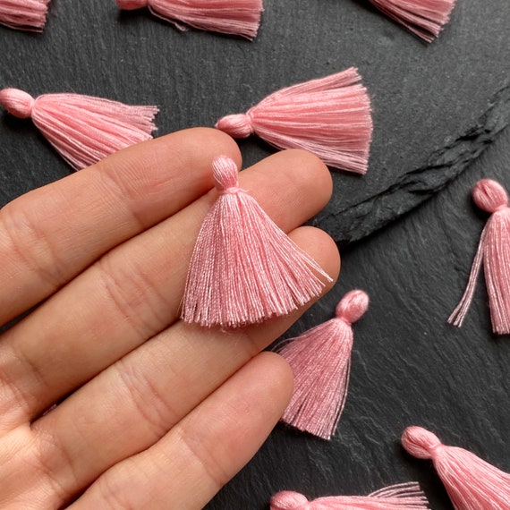30mm Pink Cotton Tassels 100pcs Wholesale Tassels Mini Etsy UK