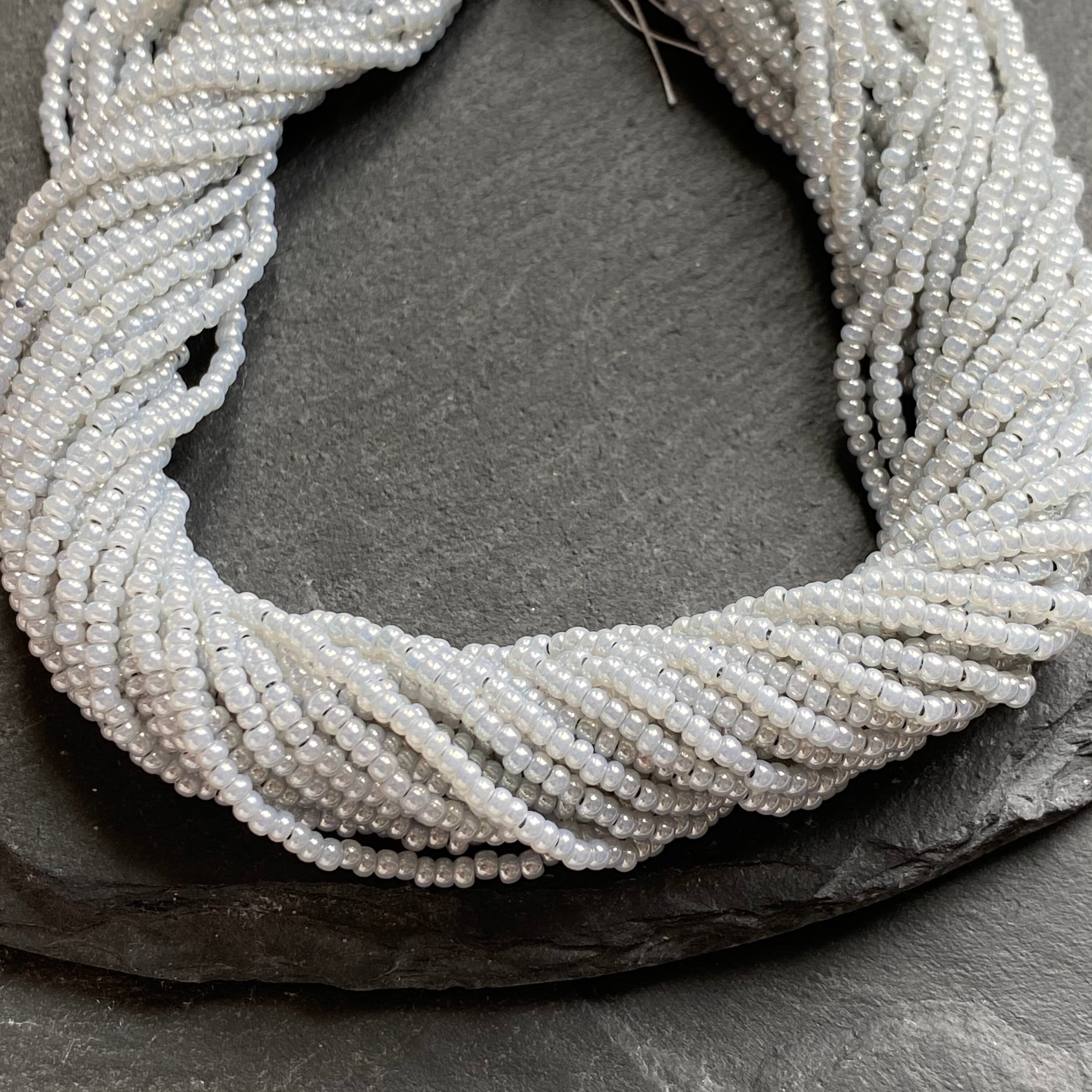 Pearl White Seed Beads 11/0 Preciosa Glass Seed Beads One - Etsy