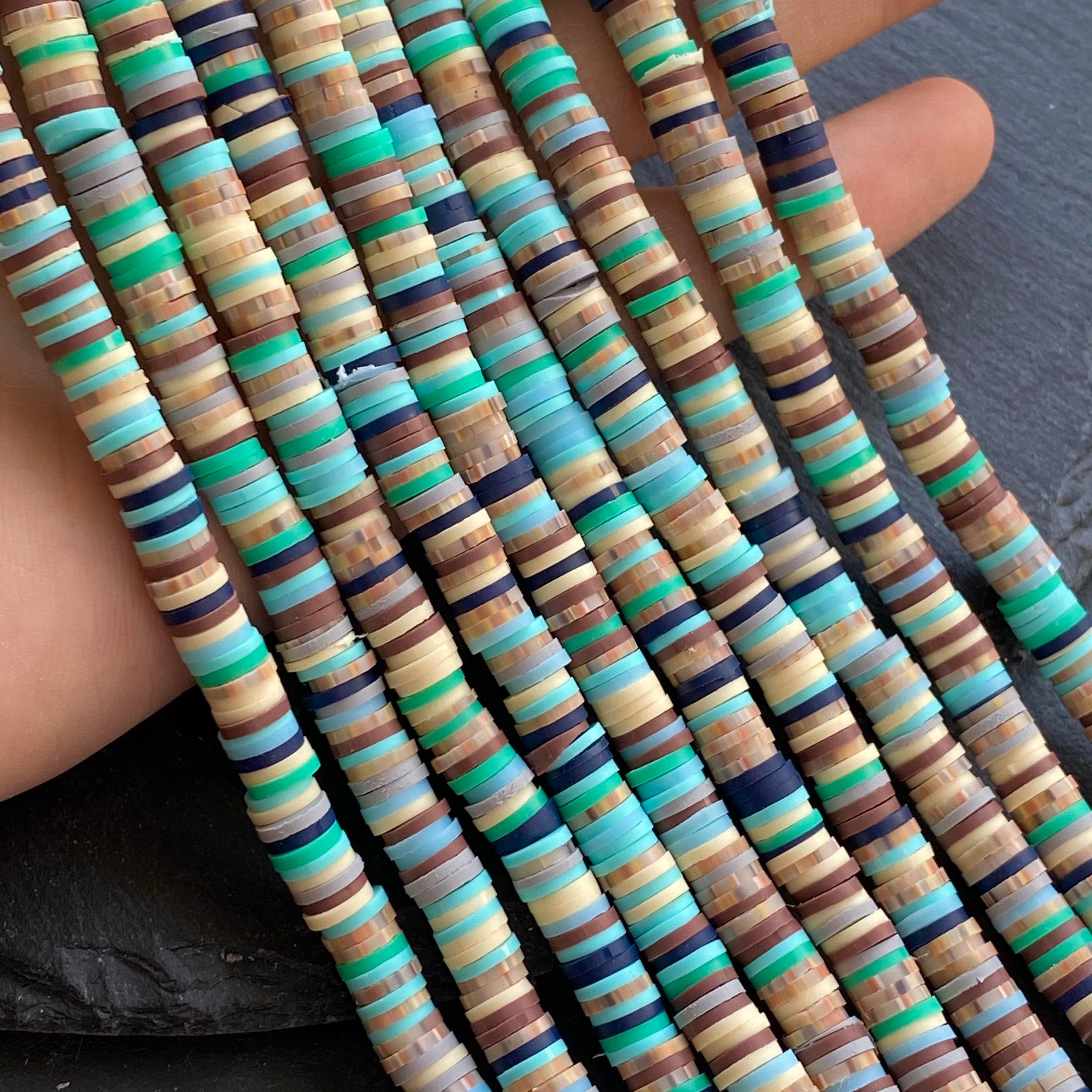 6mm Heishi Polymer Clay Assorted Colors Beads Vinly Disc Fimo Etsy