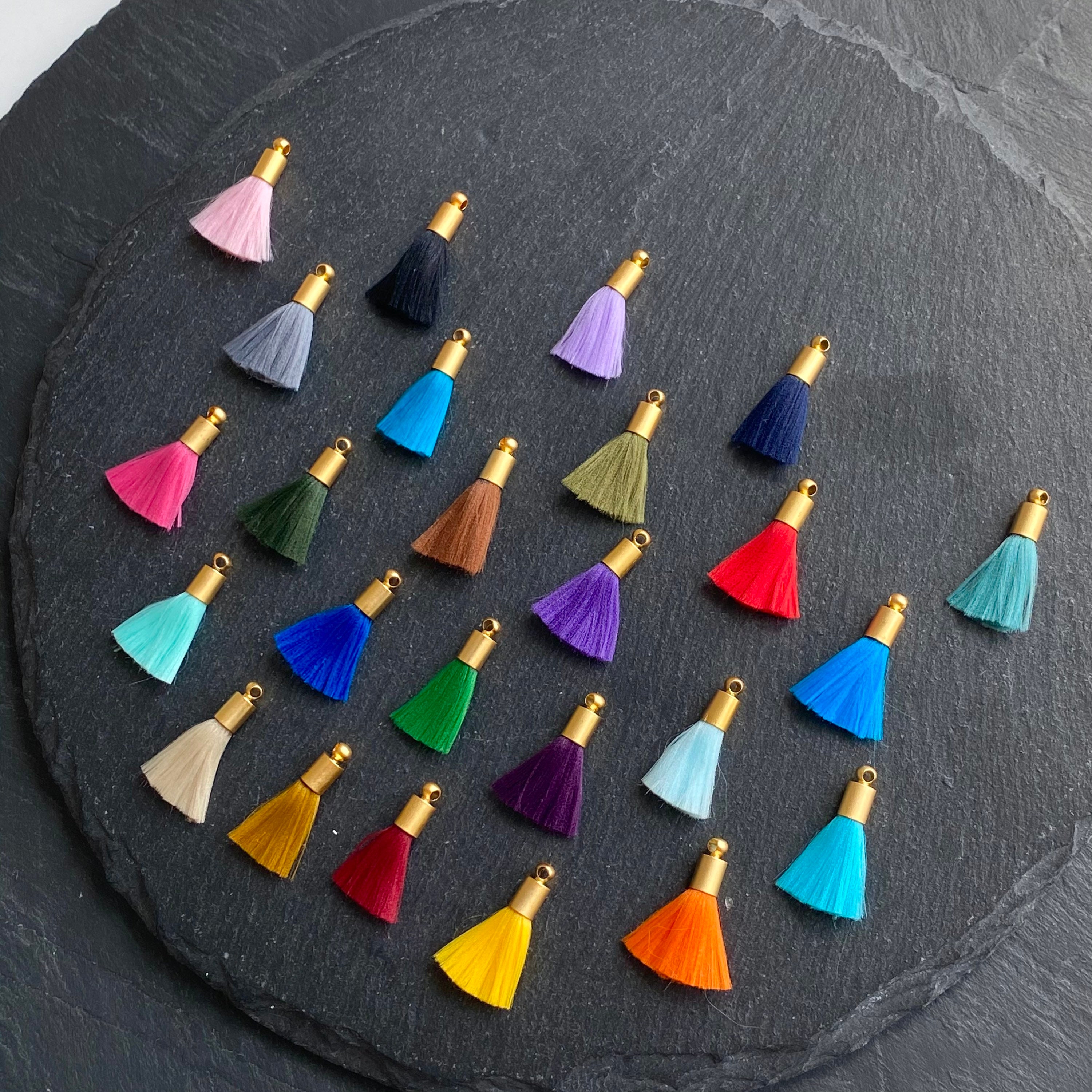 25 Colors Bulk Tassels Mini Jewelry Making Tassels With Etsy UK