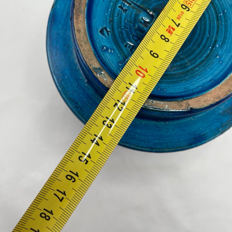 Aldo Londi vase, Rimini Blue, Bitossi ceramics image 6