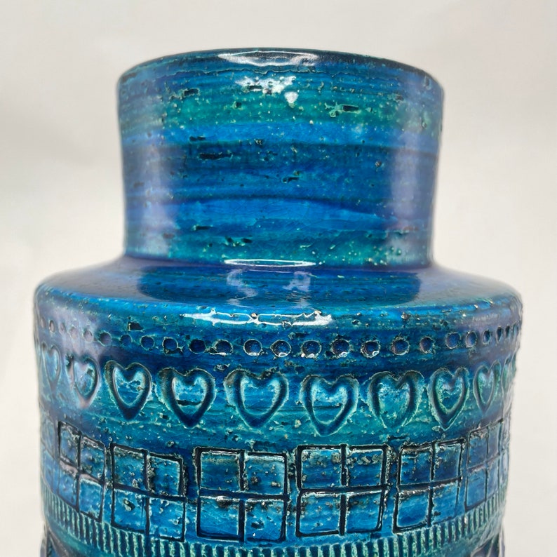 Aldo Londi vase, Rimini Blue, Bitossi ceramics image 5