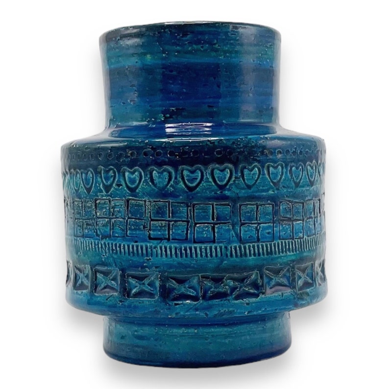Aldo Londi vase, Rimini Blue, Bitossi ceramics image 3