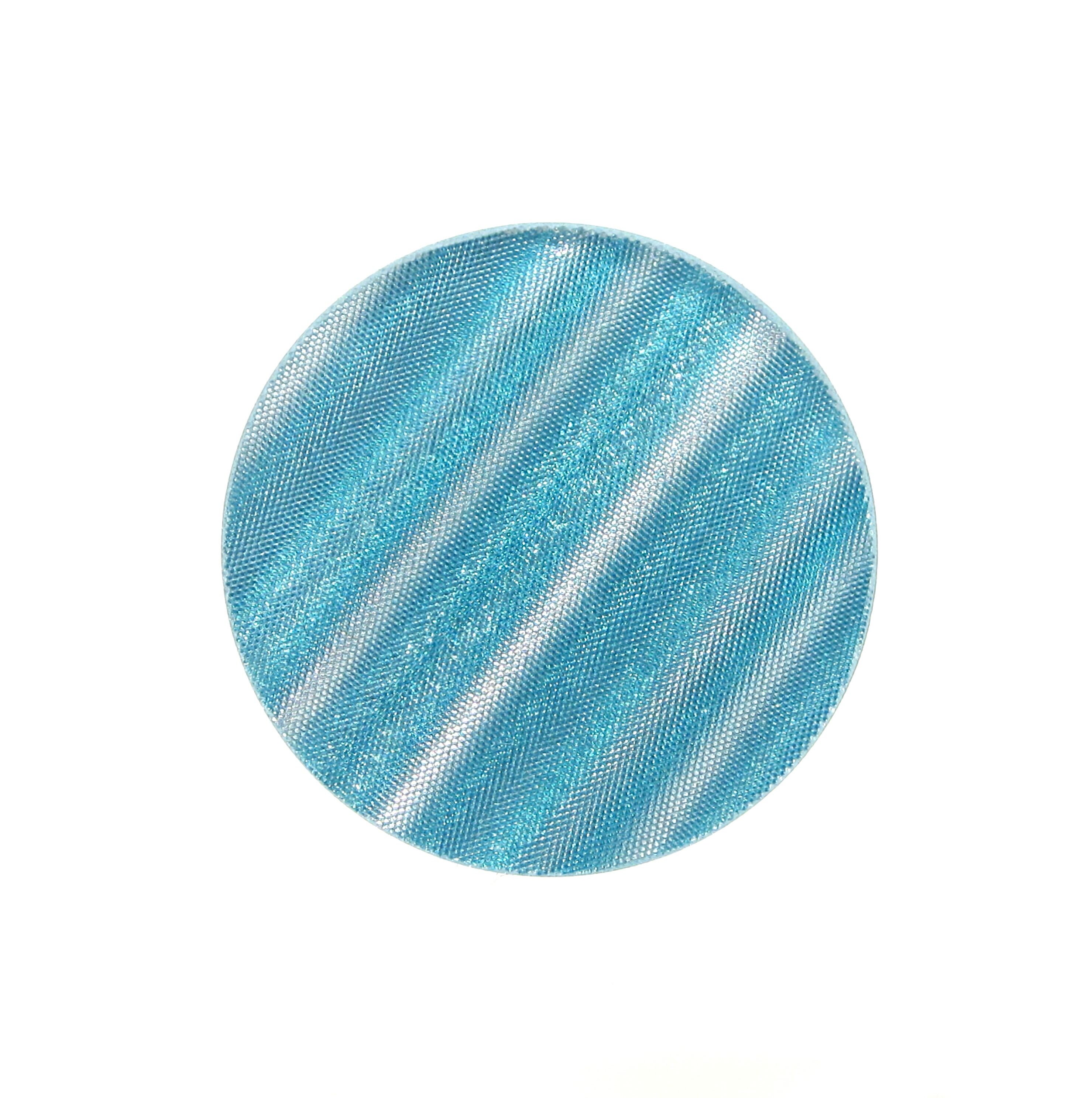 Holograph Circle Brooch 80s Stripe Pattern 2.5 Cm the DZ Holograph Circle Brooch 80s Stripe Pattern 2.5 Cm the DZ