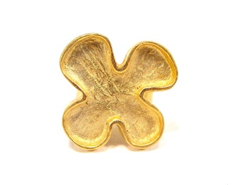 Golden flower ring SoHo vintage 1996 made in cologne