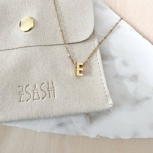 Monogram Initial Letter Charm Necklace, Dainty Necklace, Initial Necklace, Gold Initial Necklace