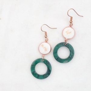 Rose Gold Drop Earrings