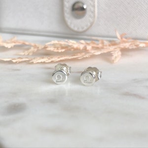 Zodiac Sterling Silver Stud Earrings, Star Sign Studs, Zodiac Studs, Sterling Silver Studs