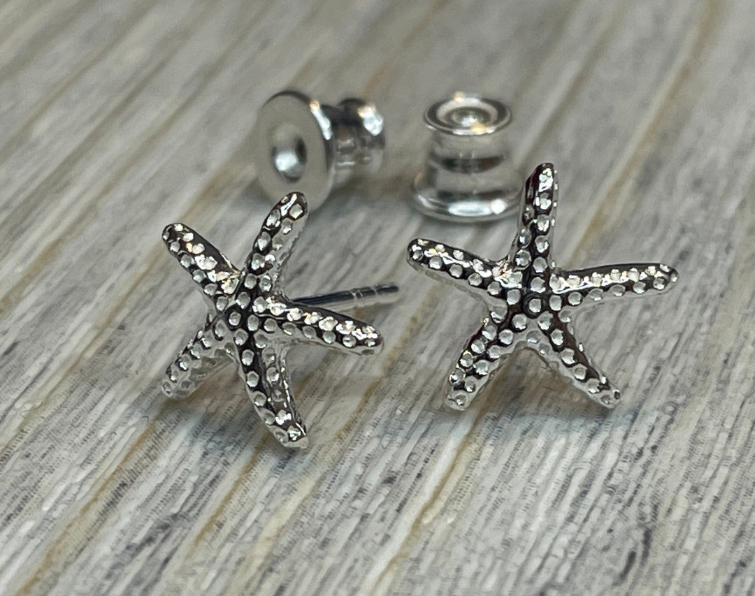 Edelschmiede925 Charm-Einhänger Seestern als Kettenanhänger in 925/- Sterling Silber mit Zirkonia