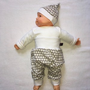 Flower Bloomers Hat Set Baby Size 50 / 56 / 62
