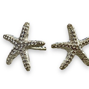 Starfish 925 Sterling Silver Stud Earrings Sea Maritime