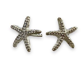 Starfish 925 Sterling Silver Stud Earrings Sea Maritime