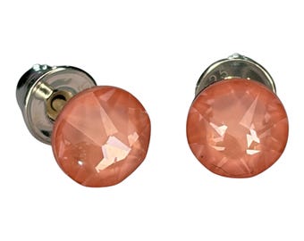 Orecchini pendenti con cristalli Swarovski argentati Xirius Flamingo Ignite da 6 mm e argento sterling 925