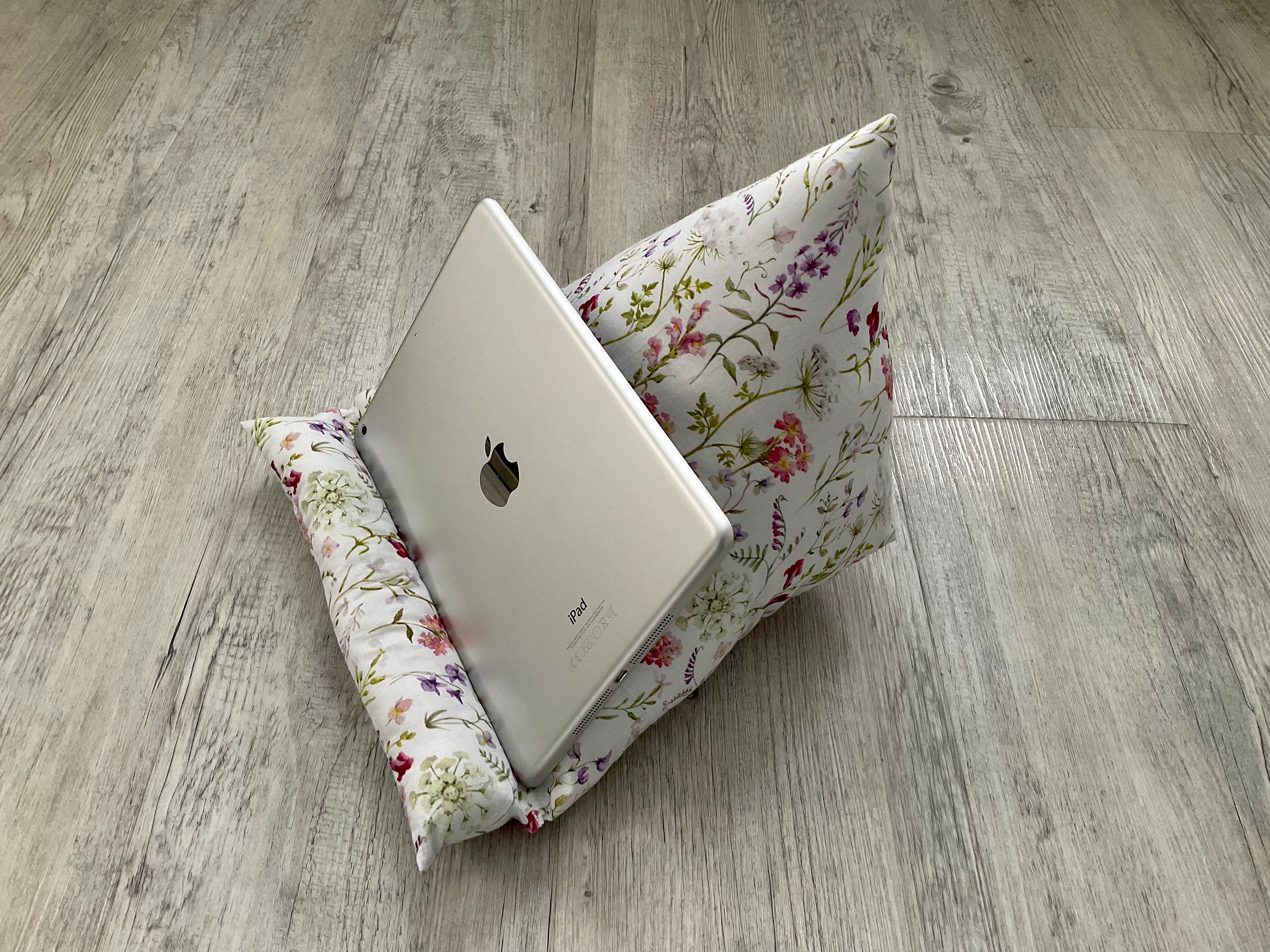 Bookend Reading Pillow iPad Pillow Tablet Reading Bone Flowers Tablet Pillow