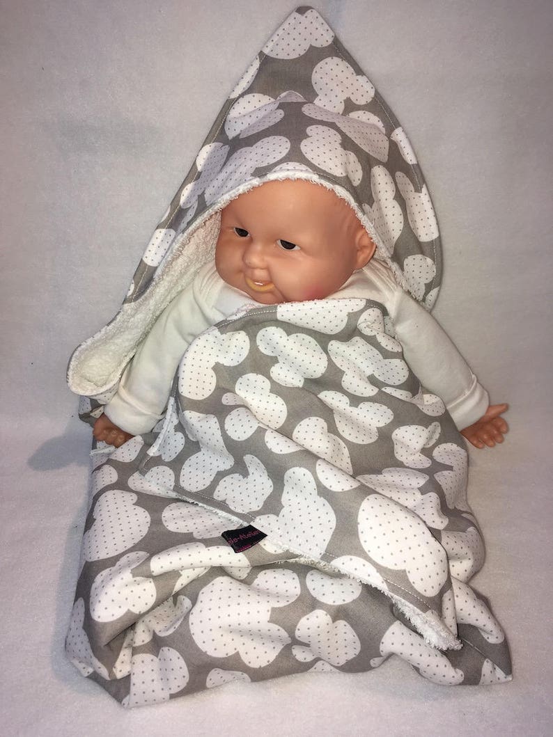 Baby Badetuch Kapuzen Handtuch Frotteetuch Kapuzentuch Bademantel Baumwolle NEU