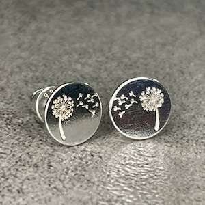925 Sterling Silber  Ohrstecker Ohrringe Pusteblume Löwenzahn