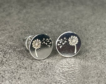 925 Sterling Silber  Ohrstecker Ohrringe Pusteblume Löwenzahn