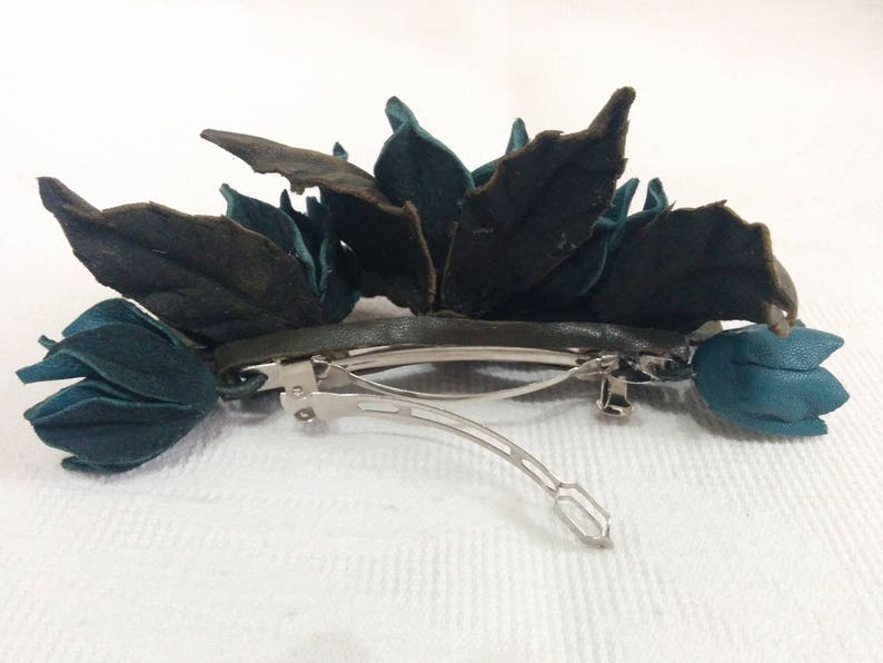 7 Spille E Fermagli Per Capelli A Forma Di Rosa E Fiore In Tessuto - Accessori Donna Per Matrimoni E Feste, Colori Assortiti (Giallo, Rosso, Bianco, Nero, Blu, Verde, Rosa, Kaki), 10 Cm - 2