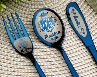 christening cutlery set